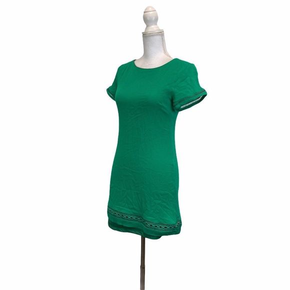 LULU's Women's Sz Small Green Short Sleeve Casual Scoop Neckline Mini Dress - Picture 5 of 7